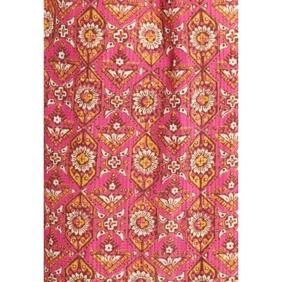 Veronica Beard 'Arjuna' Printed Sleeveless Midi-Dress, Fuschia Multi - Picture 5 of 5